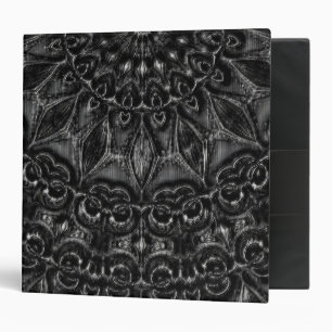 Charcoal Mandala  3 Ring Binder