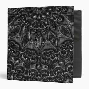 Charcoal Mandala  3 Ring Binder