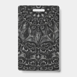 Charcoal Mandala  Badge