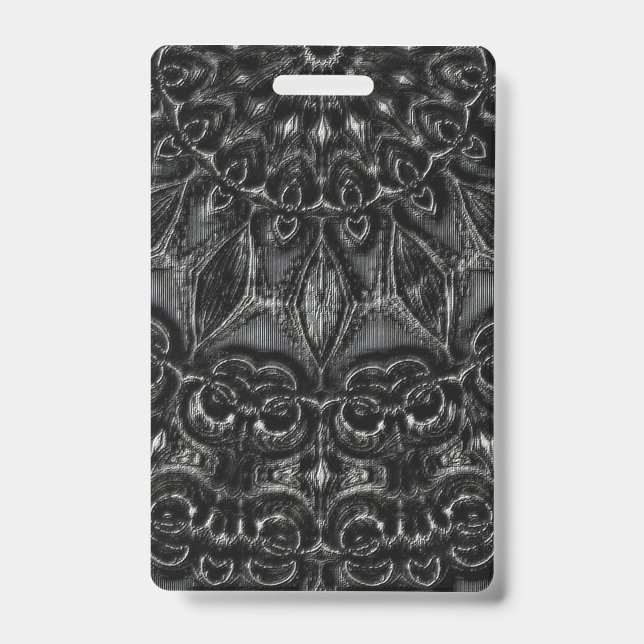 Charcoal Mandala  Badge (Front)