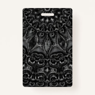 Charcoal Mandala Badge