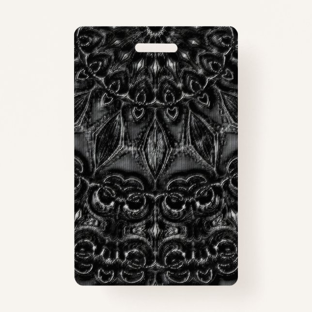 Charcoal Mandala  Badge (Front)