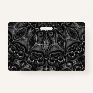 Charcoal Mandala Badge