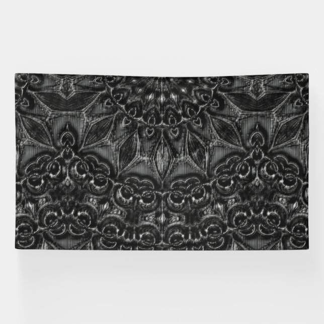 Charcoal Mandala  Banner (Horizontal)