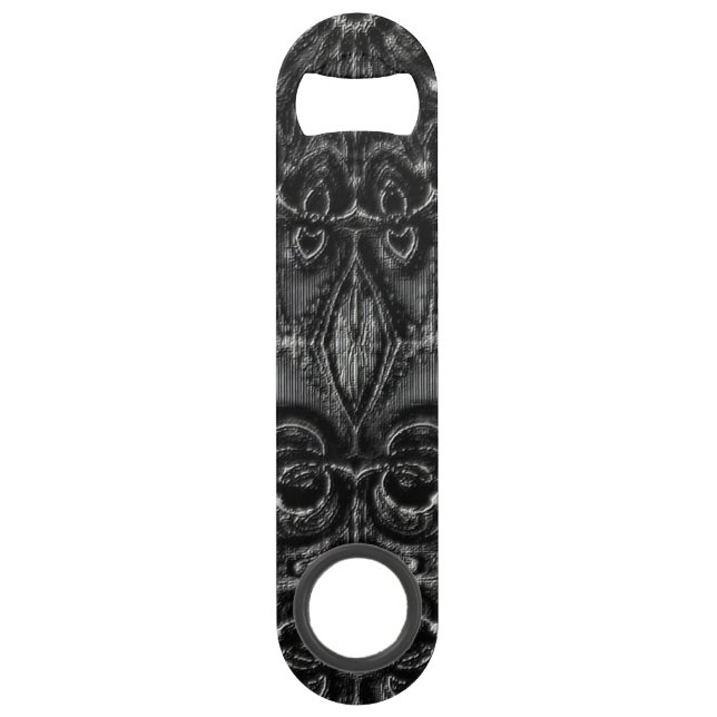 Charcoal Mandala  Bar Key (Front)