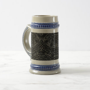 Charcoal Mandala Beer Stein