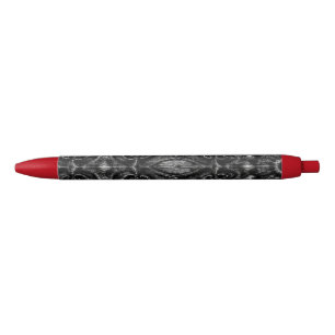 Charcoal Mandala  Black Ink Pen