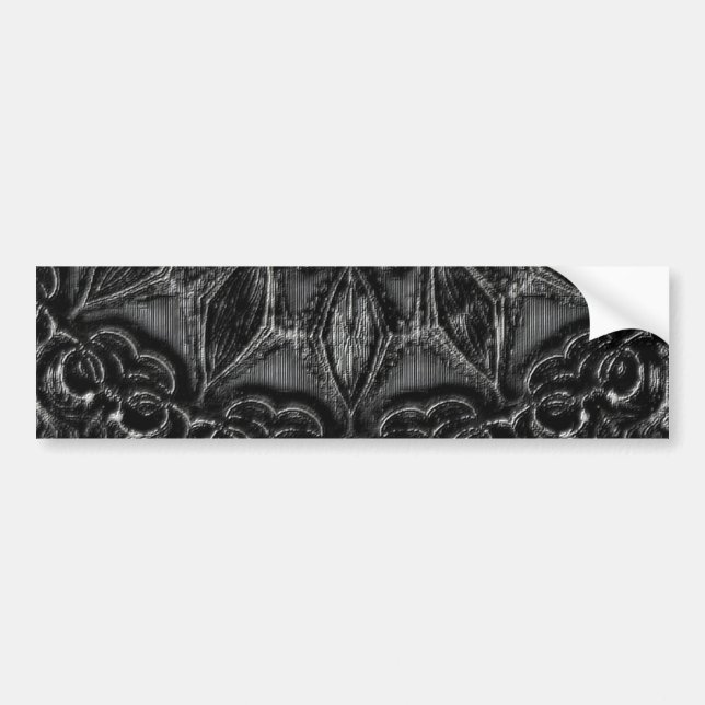 Charcoal Mandala  Bumper Sticker (Front)