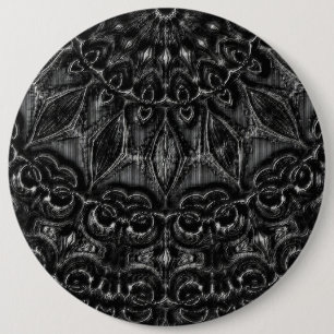 Charcoal Mandala  Button