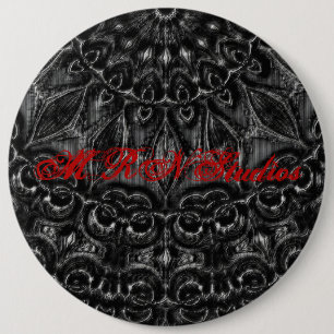 Charcoal Mandala  Button