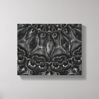 Charcoal Mandala  Canvas Print