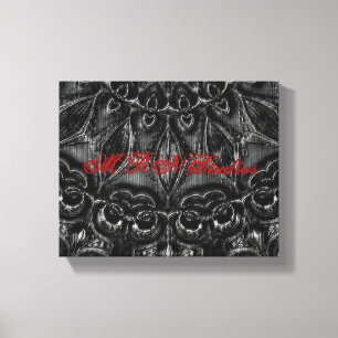 Charcoal Mandala  Canvas Print