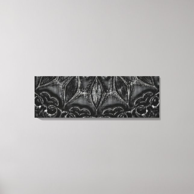 Charcoal Mandala  Canvas Print (Front)