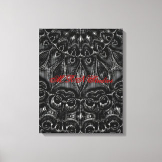 Charcoal Mandala  Canvas Print