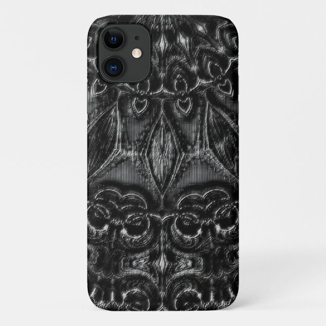 Charcoal Mandala Case-Mate iPhone Case (Back)