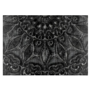 Charcoal Mandala  Cutting Board