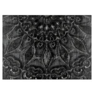 Charcoal Mandala  Cutting Board