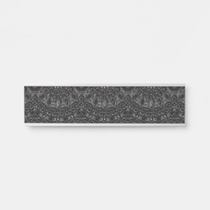 Charcoal Mandala Door Sign