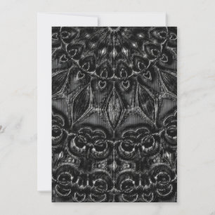 Charcoal Mandala  Holiday Card