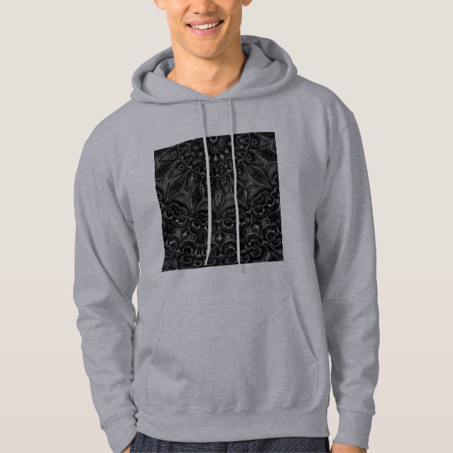 Charcoal Mandala  Hoodie (Front)
