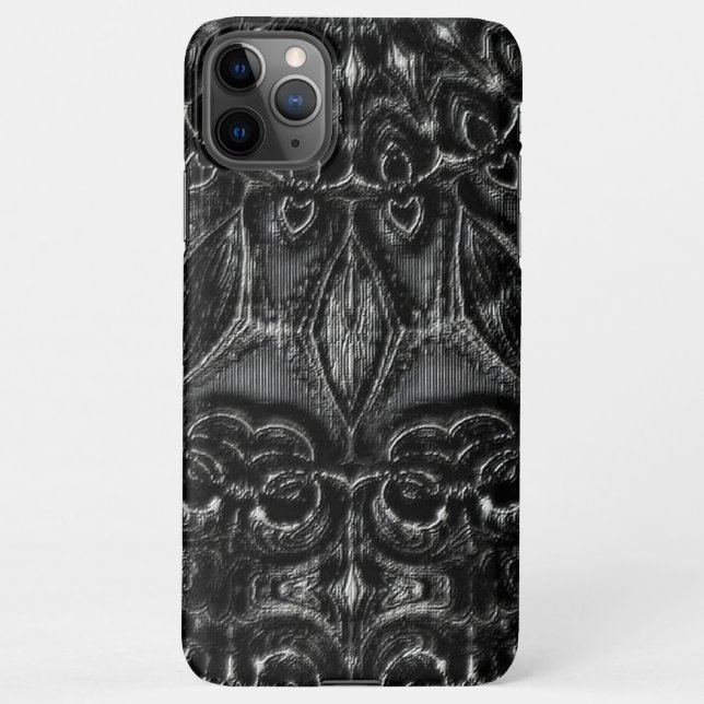 Charcoal Mandala  iPhone Case (Back)