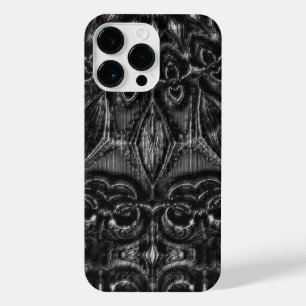 Charcoal Mandala  iPhone 14 Pro Max Case
