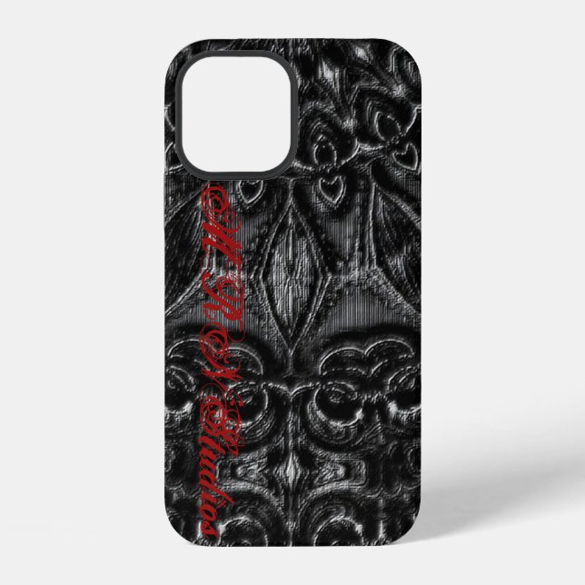 Charcoal Mandala iPhone Case (Back)