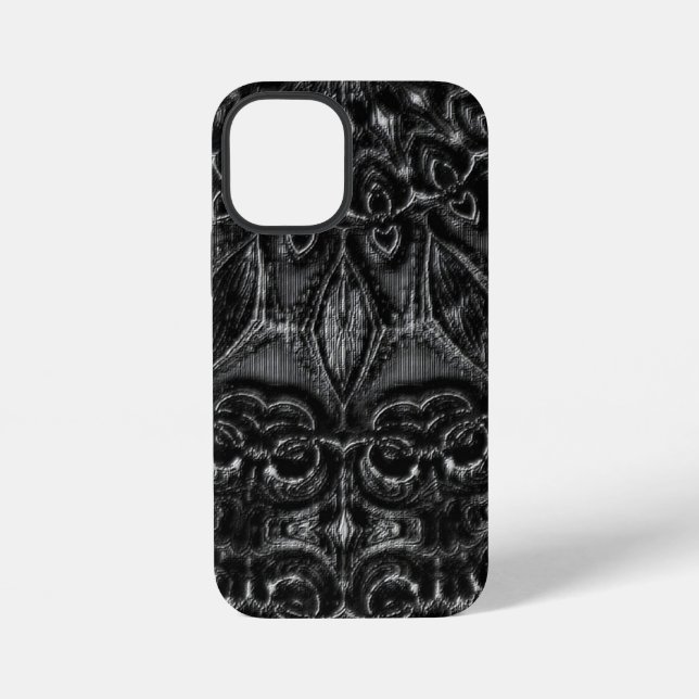 Charcoal Mandala  iPhone Case (Back)