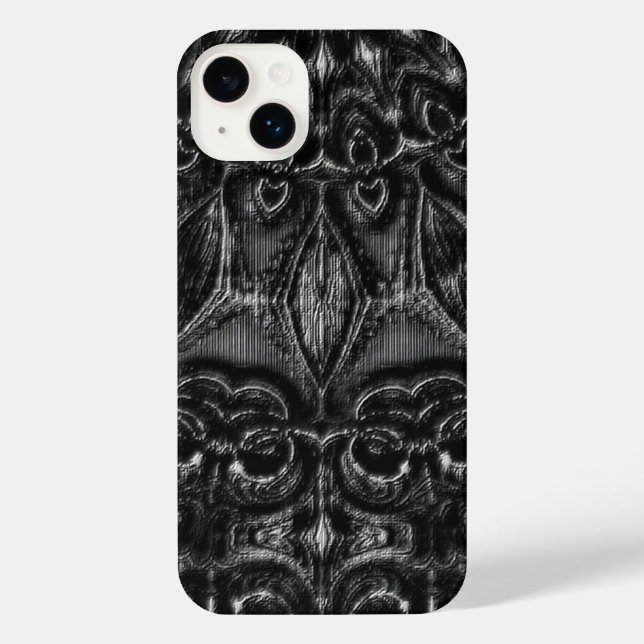 Charcoal Mandala  iPhone Case (Back)