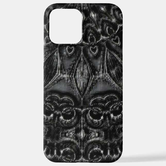 Charcoal Mandala  iPhone Case (Back)