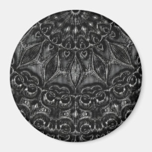 Charcoal Mandala  Magnet