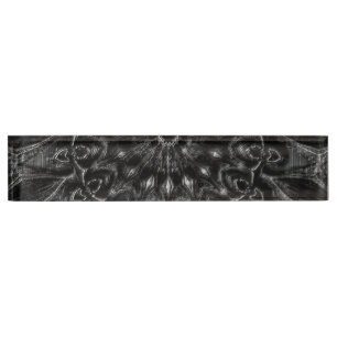 Charcoal Mandala Nameplate