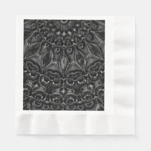 Charcoal Mandala  Napkins
