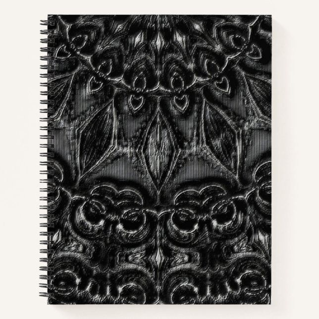 Charcoal Mandala  Notebook (Front)