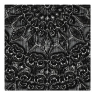 Charcoal Mandala Photo Print