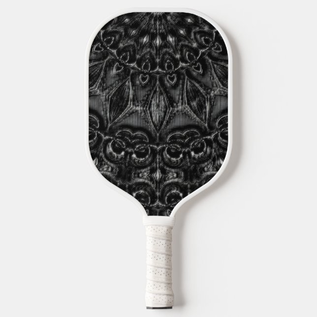 Charcoal Mandala  Pickleball Paddle (Front)