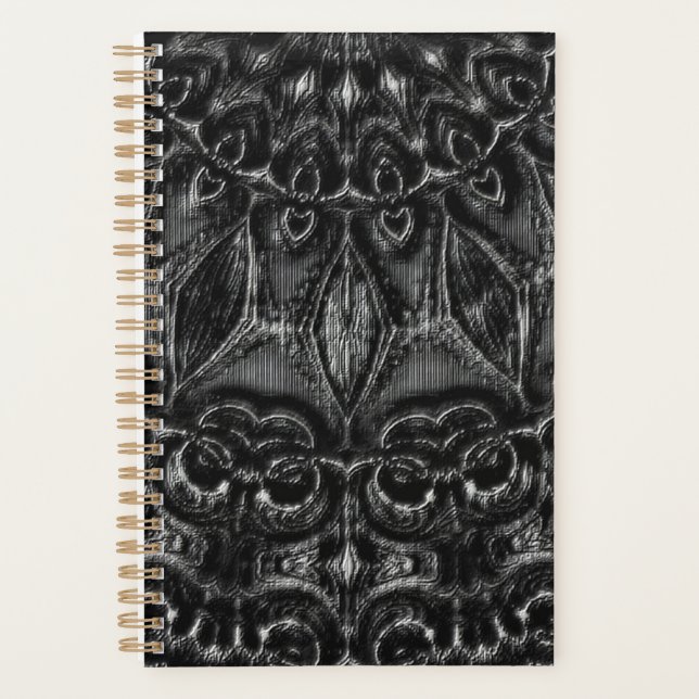 Charcoal Mandala  Planner (Front)