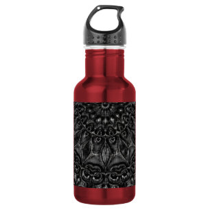 Charcoal Mandala Stainless Steel Water Bottle