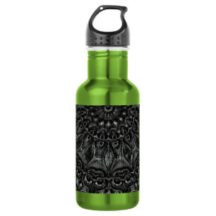 Charcoal Mandala Stainless Steel Water Bottle