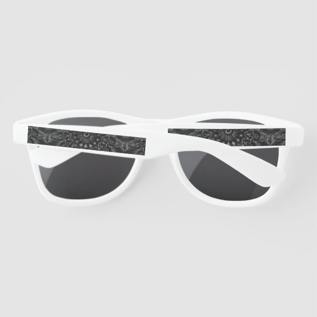 Charcoal Mandala  Sunglasses (Back)