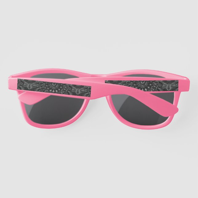 Charcoal Mandala  Sunglasses (Back)