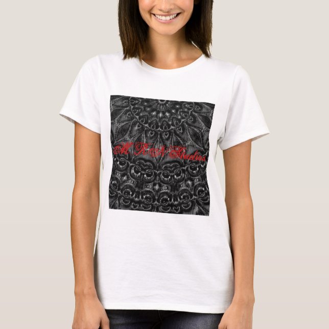 Charcoal Mandala  T-Shirt (Devant)