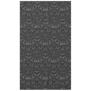 Charcoal Mandala   Tablecloth