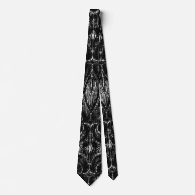 Charcoal Mandala  Tie (Front)