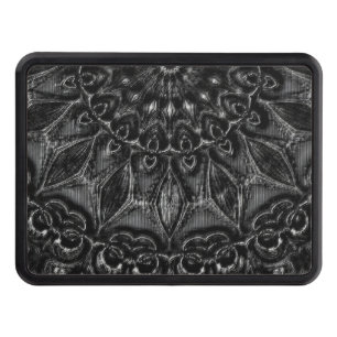 Charcoal Mandala Trailer Hitch Cover