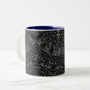 Charcoal Mandala   Two-Tone Coffee Mug