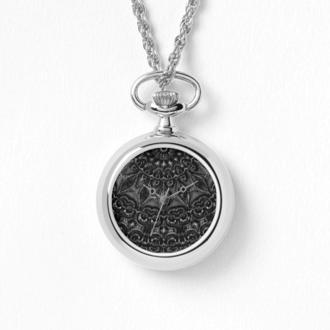 Charcoal Mandala  Watch (Front)