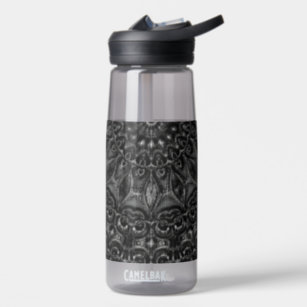 Charcoal Mandala Water Bottle