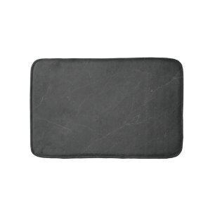 Charcoal Marble Elegant Modern Aesthetic Style Bath Mat