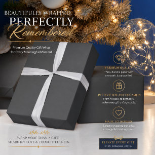 Charcoal Minimalist Wrapping Paper